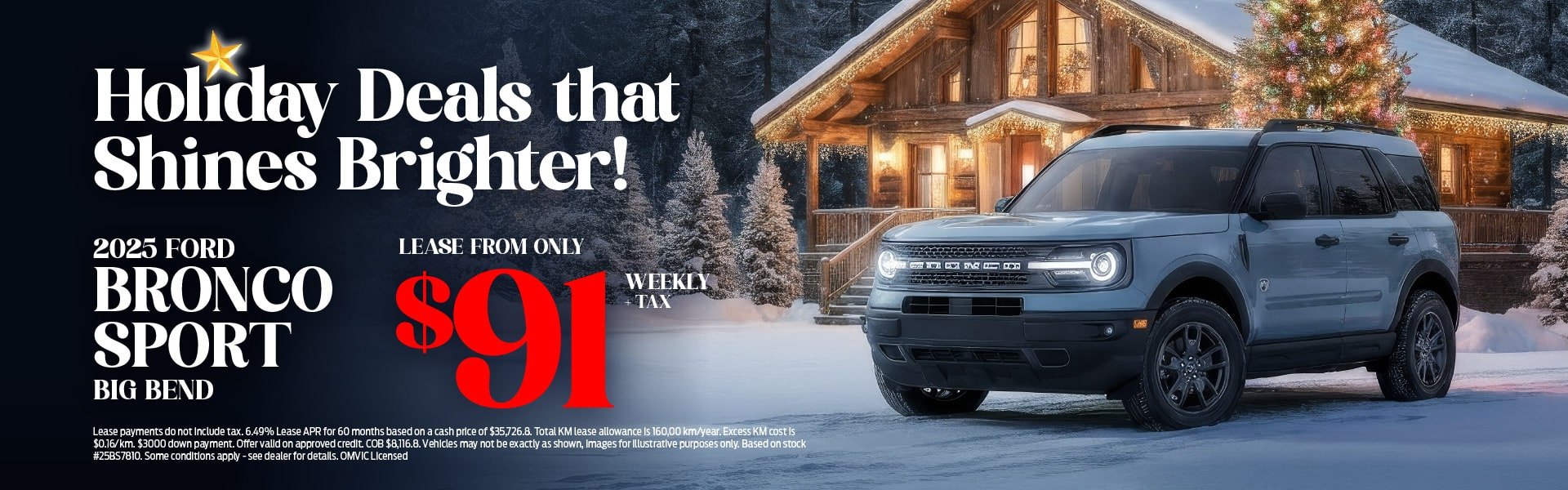 Ford Bronco Sport Christmas Lease Deal